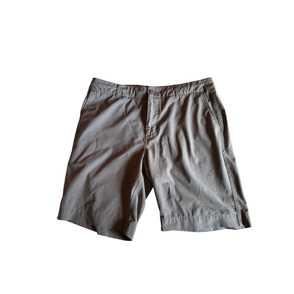 Faherty All Day Shorts Mens 33 (34) Grey Hybrid Quick Dry Board Shorts 9 Inseam